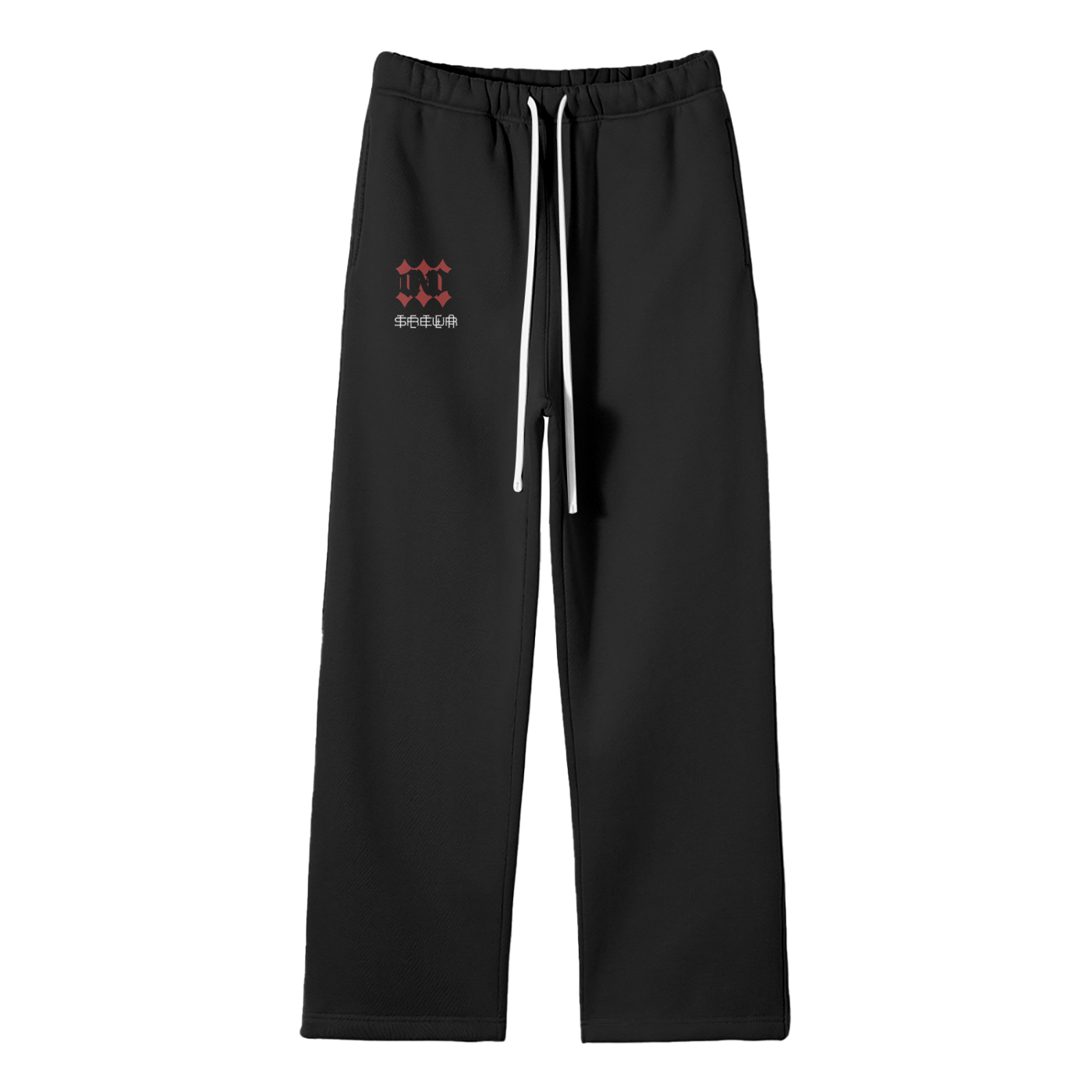 Streetwear Unisex Solid Color Fleece Straight Leg Pants